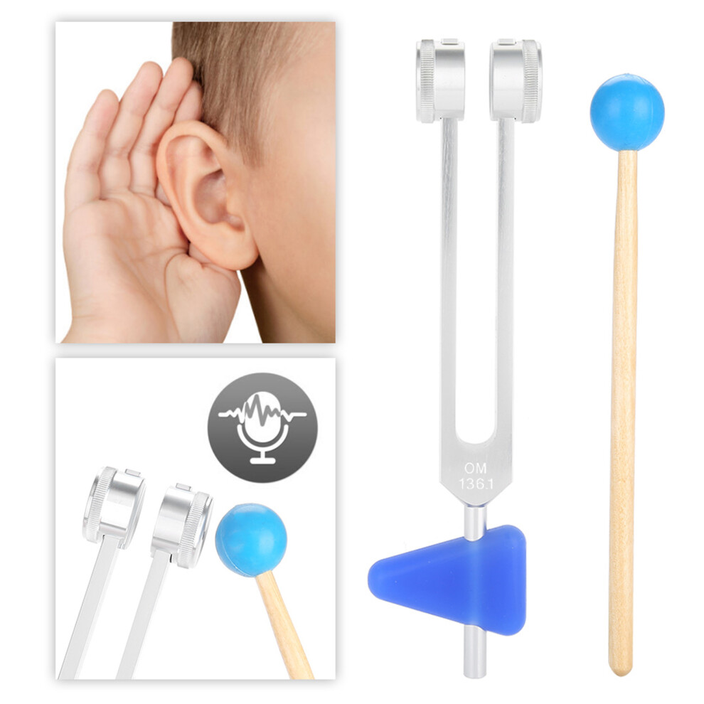 136.1Hz Aluminum Tuning Fork Kit for Sound Healing & Vibration Therapy
