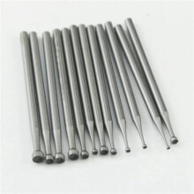 24 Pcs Round Cup Burr Set, 3/32Inch Shank Wire Rounder Bits Jewelry Carving Bits (0.8-3.0mm)