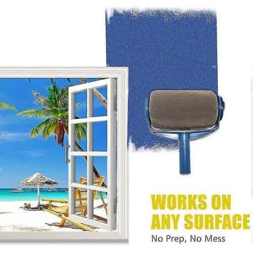 6Pcs Paint Roller Set with Sticks Paint Roller Pro Transform Your Room 1