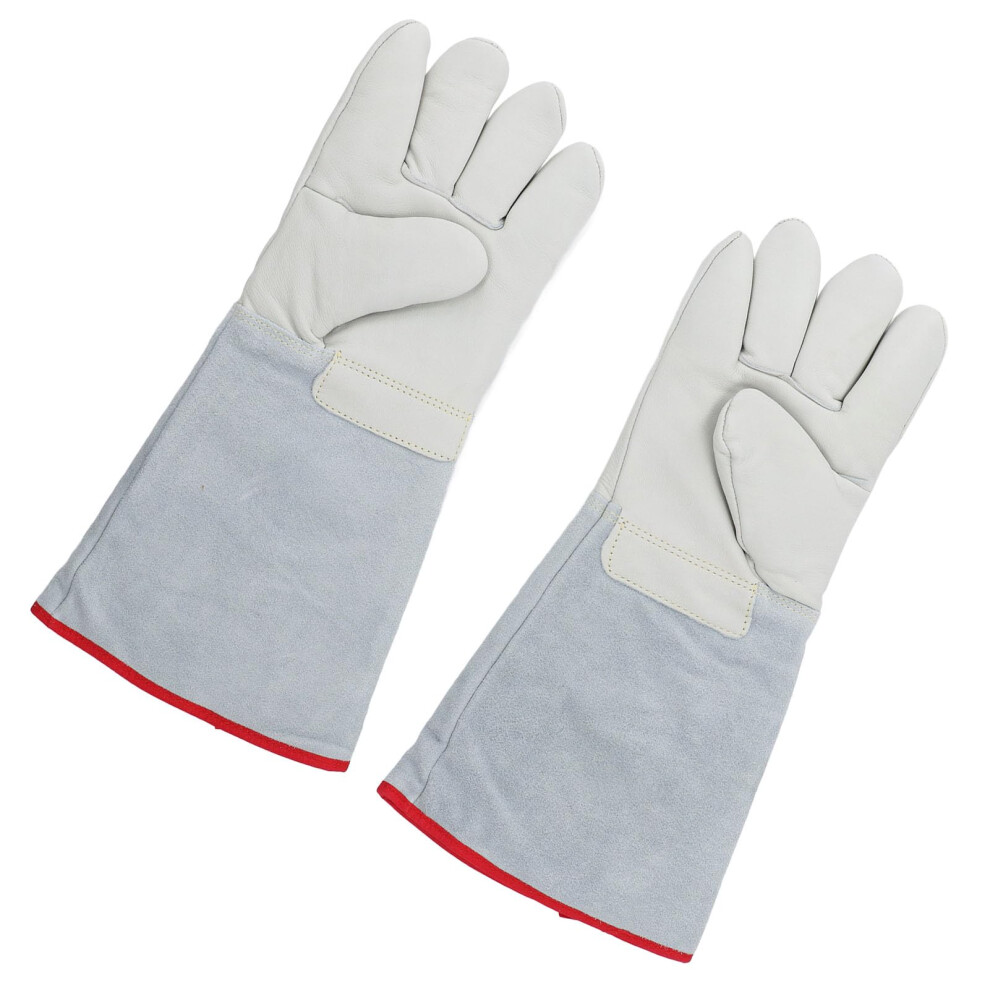 Cryogenic Gloves For Liquid Nitrogen And Dry Ice Handling With Reinforced Leather 40Cm 9330225053682
