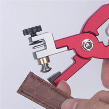 5X Alicates de Corte de Pulsera de Reloj de Cuero para Correas para Fijar Capturas Barra de Resorte Herramienta de Mano Alicates Rojo Recto