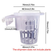 4 Uds. Soporte Colgante Transparente para Plantas de Acuario, Macetero Ajustable para Pecera, Tazas, Maceteros, Accesorios para Paisajes Acuáticos