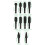 10Pcs Hexagonal Wood Carving Tool Rotating Files Set For 3
