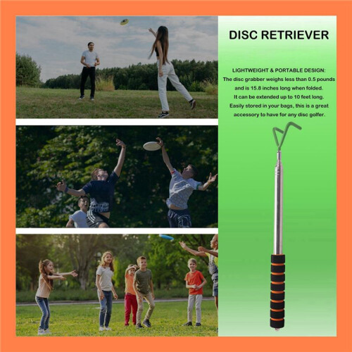 3X Disc  Retriever Telescoping Disc  Grabber Durable Stainless Steel Disc  Retrieving Device Retrieve Discs 1