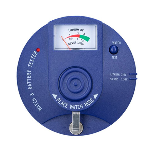 4X Quartz Movement Tester ,Circular Type Watch Battery Pulse Tester and 1.5V 3V Button Cell Battery Analyzer 1