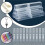 100Pcs Clear Acrylic Pencil Case, Reusable Pen Gift Box Empty Plastic Pen Storage Container Pencil Packaging Box Set 5