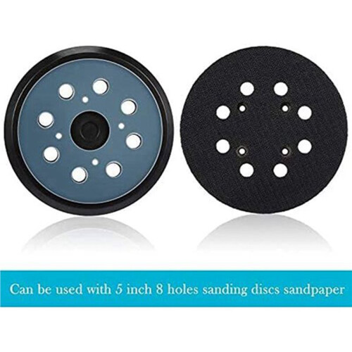 5pcs 5 Inch 8 Holes Hook Loop Sanding Backing Pad for  Orbital Sander Disk Discs  Cable Backup Stick  Pad 2