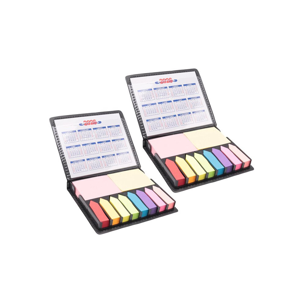 10Pcs Sticky Notes Tabs For Page Markers, Memo Pad With Calendar And Leather Cover, Desk Note Pad 4712094696156