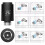2X Tuya  ZigBee Radiator Actuator TRV Programmable Thermostatic Radiator Valve App Remote Black 5