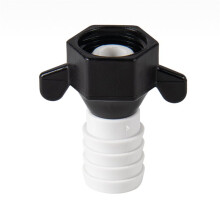 2 Set 1/2 Inch X14 NPT X1/2 Inch Barb Straight Swivel Adapter RV Water Pump Fittings with Thread Seal Tape