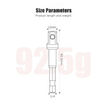 Adapter Udarowy 3/8, 30 Szt. Adapter Gniazda 3/8 Zestaw Adapterów Gniazda 1/4 Cala na 3/8 do Wkrętarki Udarowej, Samochodowe Majsterkowanie