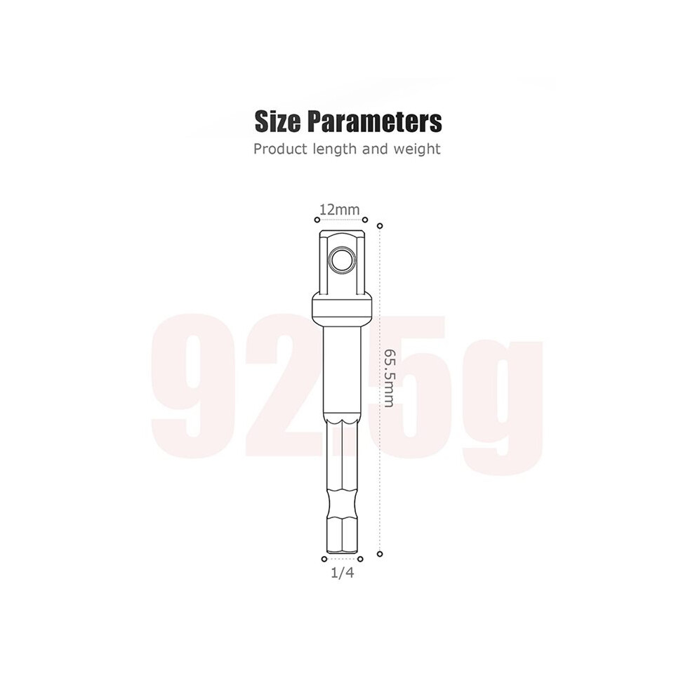 3/8 Impact Adapter, 30 Pack 3/8 Socket Adapter 1/4 Inch To 3/8 Socket Adapter Kit For Impact Driver, Automotive Diy 6034170041802