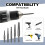 Screw Extractor Set,20 Pcs Screw Extractor,1/4inch Hex Shank Broken Screw Extractor,Screw Remover & Extractor Bit Set 5