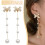 Pearl Bowtie Dangle Earrings for Women 1