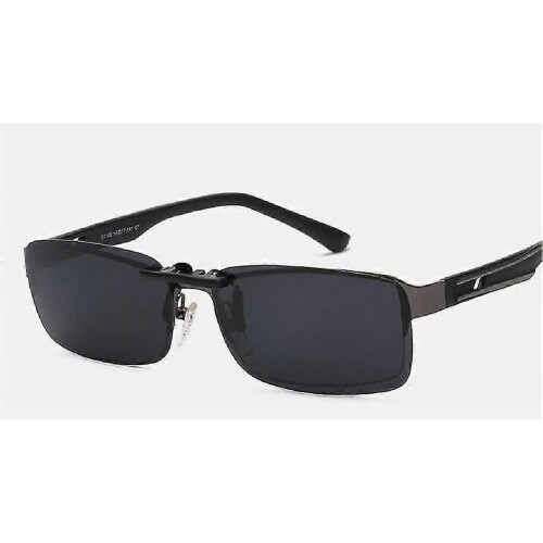 (Grey) Polarized Sunglasses For Spectacle Wearers Oversized Sunglasses With Glasses Case For Men 2