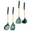 Reusable Stainless Steel Cooking Utensils Set Comfortable Grip Silicone Tools 3