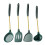 Reusable Stainless Steel Cooking Utensils Set Comfortable Grip Silicone Tools 4
