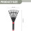 1 Pair Of Plastic Garden Rakes 17cm Width Optimized For-grey 5