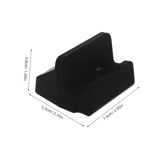 USB Charging Dock Station for Android Phones, Fast Charge Micro USB Cradle Stand, Black 2