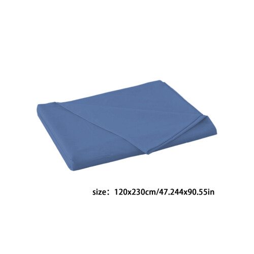 Washed Cotton Bed Sheet 120x230cm Solid Colour 2