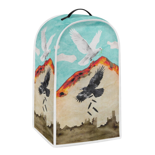 Eagle Pattern Food Processor Cover for Kitchen Use Elastic 1