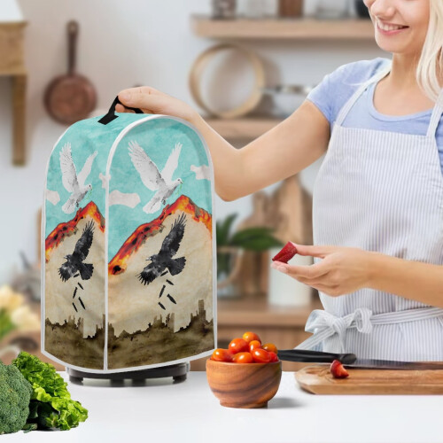 Eagle Pattern Food Processor Cover for Kitchen Use Elastic 2