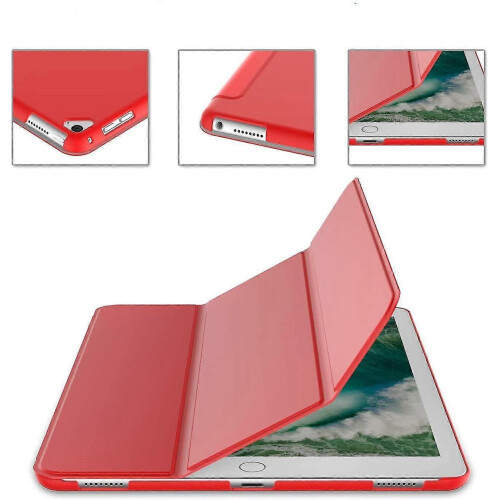 (RED) Protective Case For iPad Pro 12.9inch Case With Pencil Holder 2