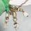 Christmas Keychain Set White Tree Deer Snowflake 3pcs 4