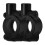 Motorcycle Mirror Mount Clamp Black Universal Durable 2