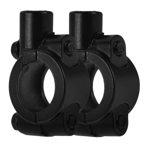 Motorcycle Mirror Mount Clamp Black Universal Durable 1