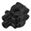 Motorcycle Mirror Mount Clamp Black Universal Durable 5