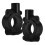Motorcycle Mirror Mount Clamp Black Universal Durable 6