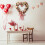Silk Rose Heart Wreath Fabric Garland 1 Pack 3