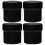 Plastic Paint Bucket with Lid 30ml 6 Pack 8