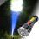 PWPSG LED flashlight rechargeable black ABS waterproof 6