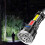 PWPSG LED flashlight rechargeable black ABS waterproof 7