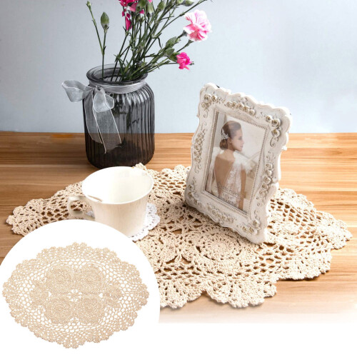 Heat-Resistant Table Placemats - Woven Cotton Dining Set (4-Pack) - Placemat 1