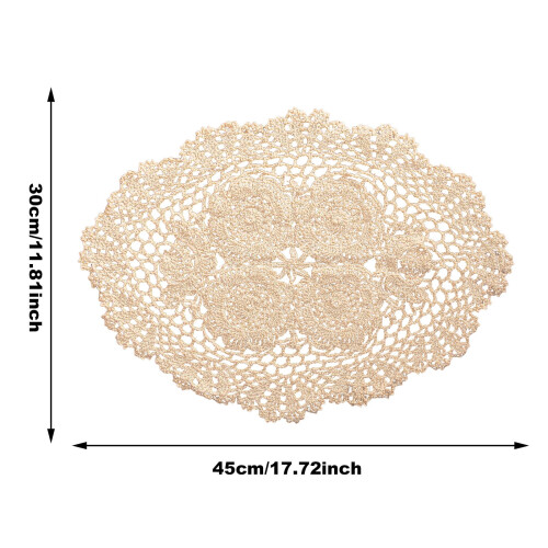 Heat-Resistant Table Placemats - Woven Cotton Dining Set (4-Pack) - Placemat 2