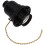 EXHUMKY Mlins Black ABS Round Pull Chain Solution for Ceiling Light Fixture 1Set 4