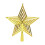 Christmas Tree Top Star Ornament, Yellow, Plastic, 7.3in 2