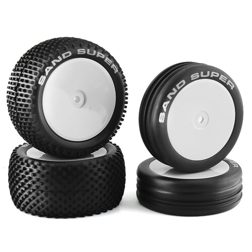 Xray 87mm White Off-Road Tires 4 pcs 1
