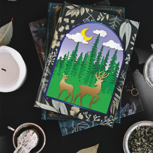 Metallskärformar Deer & Moon – 11 st, kolstål 2