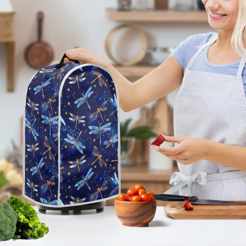 Dragonfly Coffee Machine Dust Cover Polyester for Home Kitchen Women 2