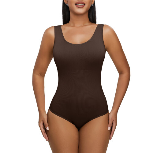 Women's Seamless Backless Bodysuit with Tummy Control & Compression – Compatible with All Sizes 1