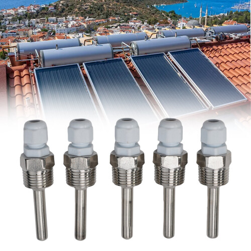 Θήκη εμβάπτισης Thermowell G1/2Thread για αισθητήρα θερμοκρασίας από ανοξείδωτο χάλυβα, 2