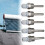 Θήκη εμβάπτισης Thermowell G1/2Thread για αισθητήρα θερμοκρασίας από ανοξείδωτο χάλυβα, 6