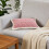 Roze kussensloop van melkfleece, thermische winterhoes. 5