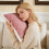 Roze kussensloop van melkfleece, thermische winterhoes. 6