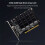 Κάρτα επέκτασης M.2PCIE X16 4 θυρών, κάρτα ελεγκτή επέκτασης NVMe 4 θυρών σε PCI-e4.0/3.0x16 4