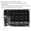 Κάρτα επέκτασης M.2PCIE X16 4 θυρών, κάρτα ελεγκτή επέκτασης NVMe 4 θυρών σε PCI-e4.0/3.0x16 6